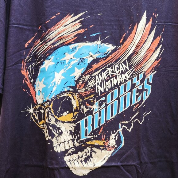 Pro Wrestling Crate The American Nightmare Cody Rhodes Skull T-Shirt XL NWOT - Picture 2 of 4